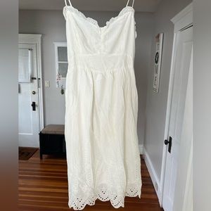 White Abercrombie tank dress